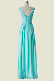 Elegant Floor-Length Sweetheart Sleeveless A-Line Chiffon Bridesmaid Dresses