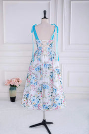 Charming Sweetheart Sleeveless A-Line Floral Print Party Dresses