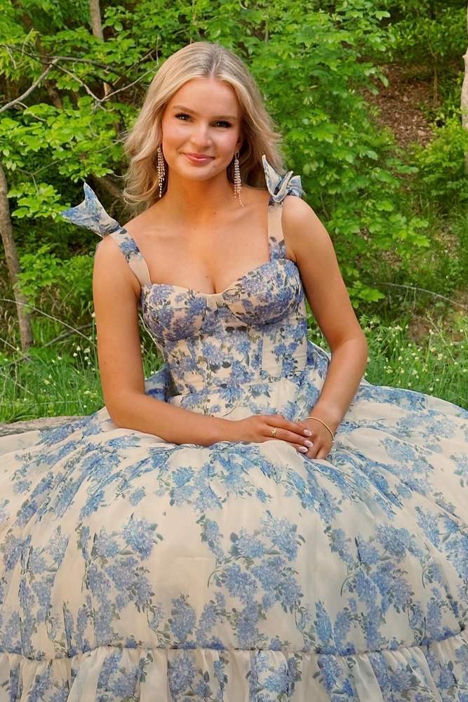 Fabulous Sleeveless A-Line Print Floral Party Dress