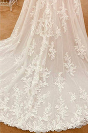 Exquisite Sweetheart Long A-Line Lace Wedding Dresses with Appliques