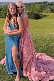 Elegant Long A-Line Sweetheart Strapless Prom Dresses