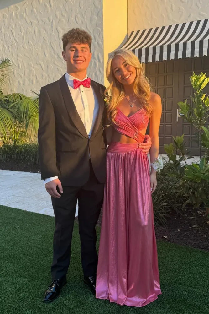 Fabulous Criss Cross Straps A-Line Sweep Train Prom Dresses