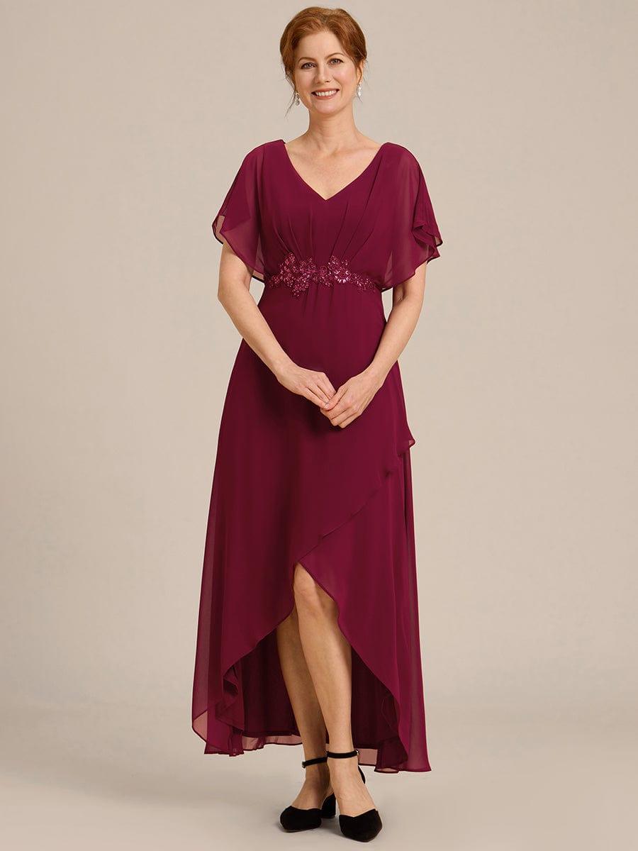 Glamorous A-Line Ankle-Length Mother of the Bride Dress