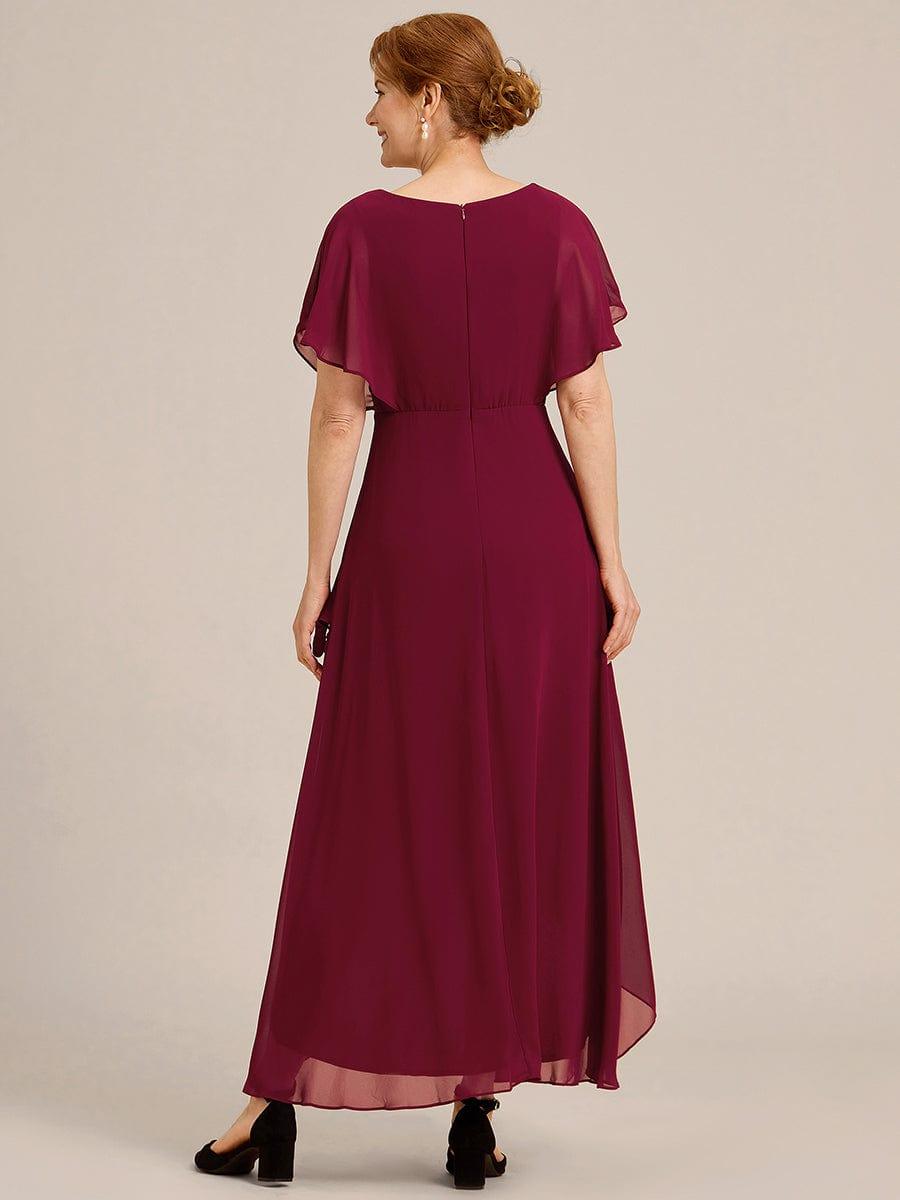 Glamorous A-Line Ankle-Length Mother of the Bride Dress