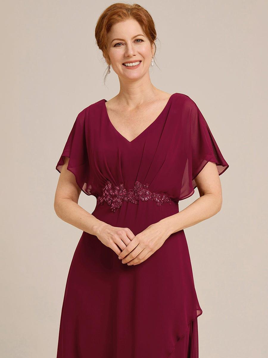 Glamorous A-Line Ankle-Length Mother of the Bride Dress