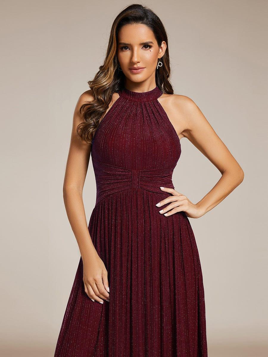 Dazzling Floor-Length A-Line Sleeveless Sequin Formal Evening Dress
