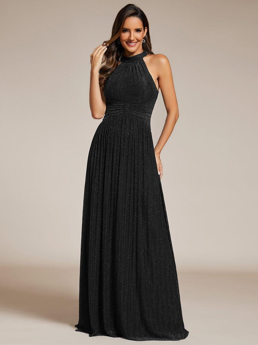 Dazzling Floor-Length A-Line Sleeveless Sequin Formal Evening Dress