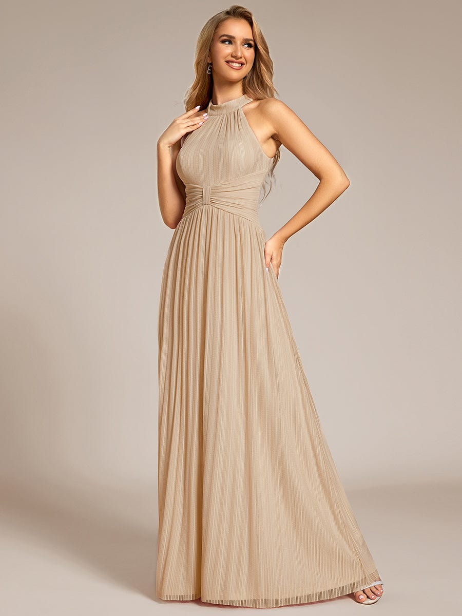 Dazzling Floor-Length A-Line Sleeveless Sequin Formal Evening Dress