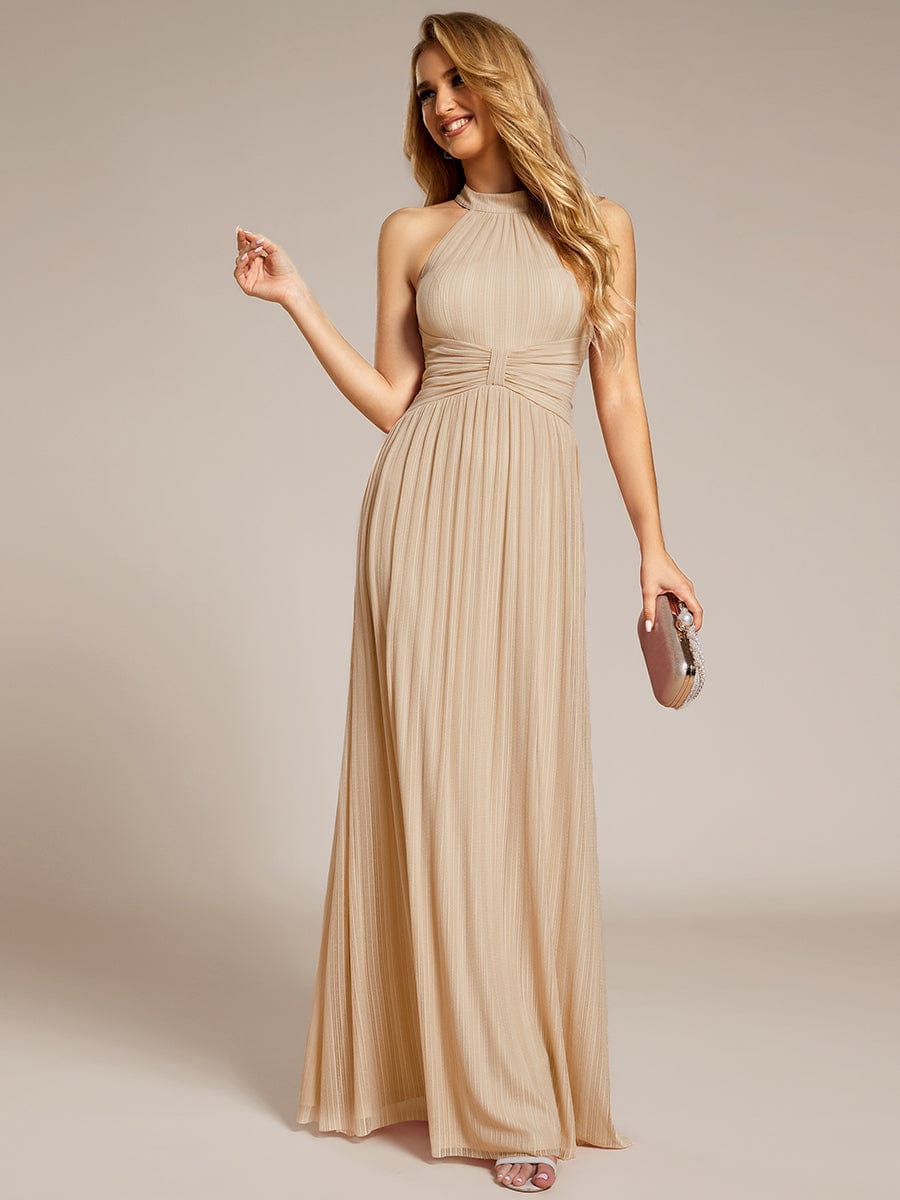 Dazzling Floor-Length A-Line Sleeveless Sequin Formal Evening Dress