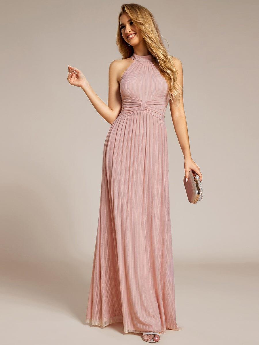 Dazzling Floor-Length A-Line Sleeveless Sequin Formal Evening Dress