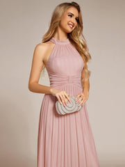 Dazzling Floor-Length A-Line Sleeveless Sequin Formal Evening Dress