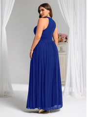 Dazzling Floor-Length A-Line Sleeveless Sequin Formal Evening Dress