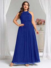 Dazzling Floor-Length A-Line Sleeveless Sequin Formal Evening Dress