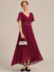 Fabulous A-Line V-Neck Chiffon Mother of the Bride Dress
