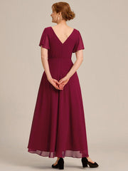 Fabulous A-Line V-Neck Chiffon Mother of the Bride Dress