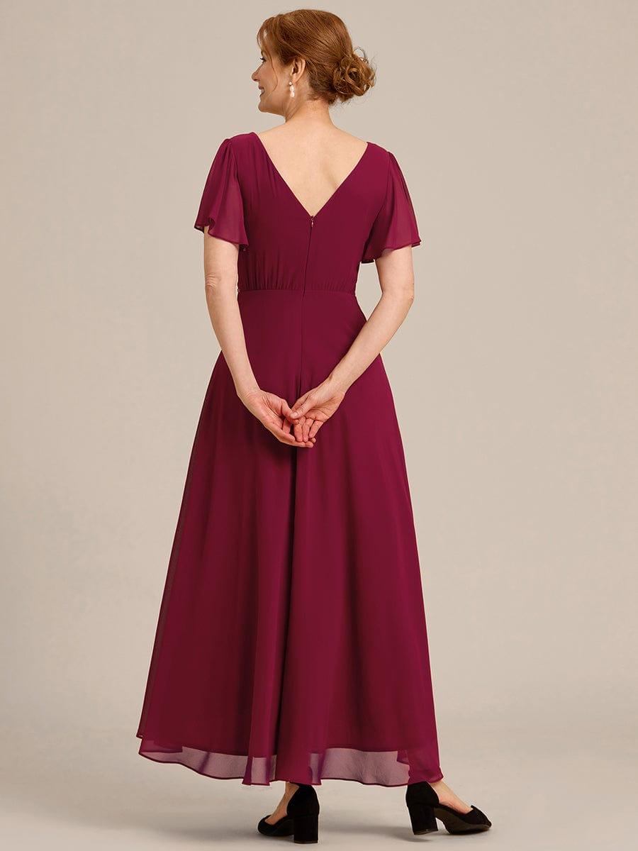 Fabulous A-Line V-Neck Chiffon Mother of the Bride Dress