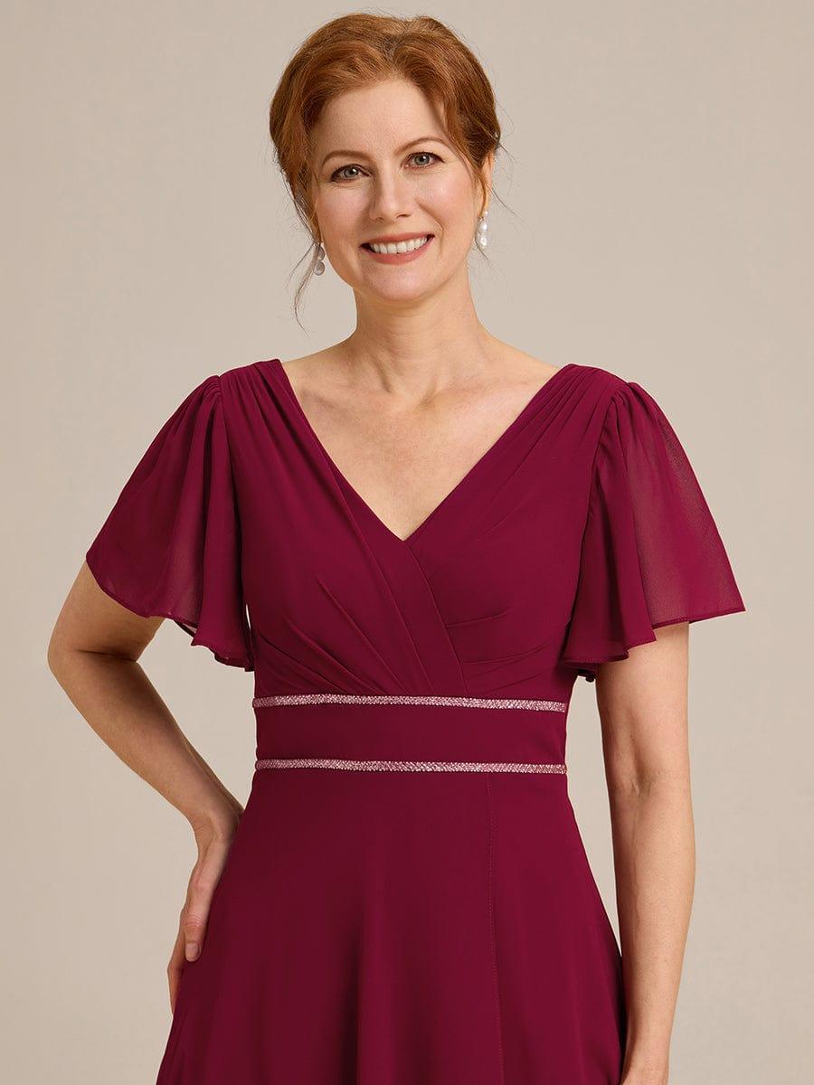 Fabulous A-Line V-Neck Chiffon Mother of the Bride Dress