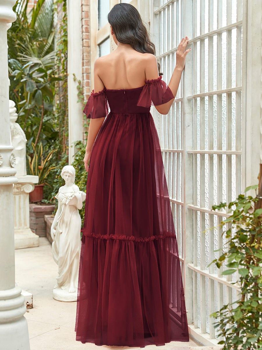 Alluring Off-The-Shoulder Sweetheart A-Line Evening Dress