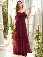 Alluring Off-The-Shoulder Sweetheart A-Line Evening Dress