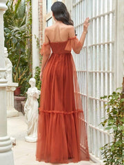 Alluring Off-The-Shoulder Sweetheart A-Line Evening Dress