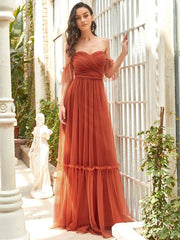 Alluring Off-The-Shoulder Sweetheart A-Line Evening Dress