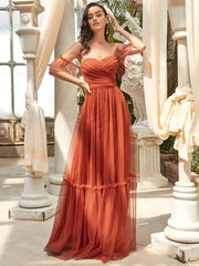 Alluring Off-The-Shoulder Sweetheart A-Line Evening Dress