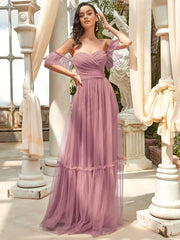 Alluring Off-The-Shoulder Sweetheart A-Line Evening Dress