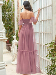 Alluring Off-The-Shoulder Sweetheart A-Line Evening Dress