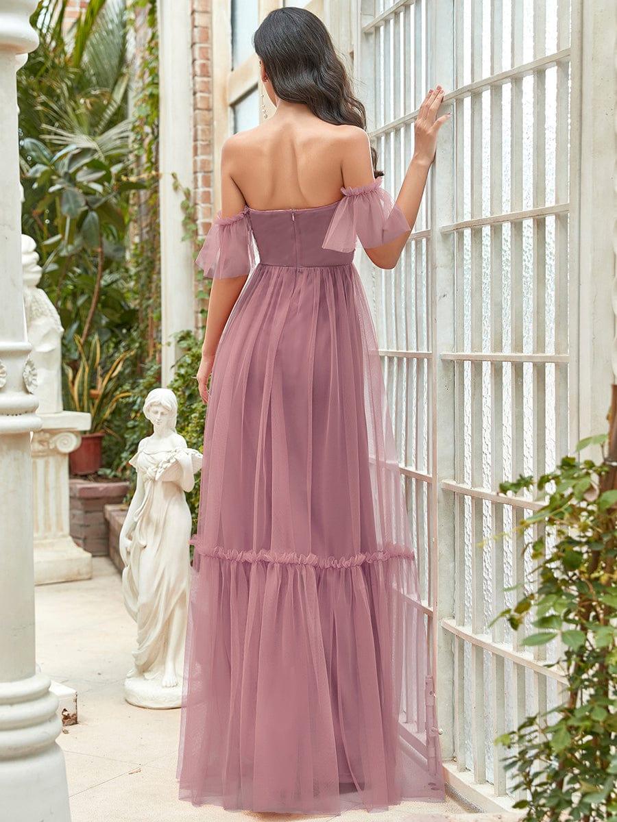 Alluring Off-The-Shoulder Sweetheart A-Line Evening Dress