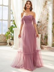 Alluring Off-The-Shoulder Sweetheart A-Line Evening Dress
