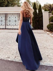 Classic V-Neck Hi-Lo A-Line Cruise Journey Dress