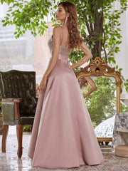 Classic V-Neck Hi-Lo A-Line Cruise Journey Dress