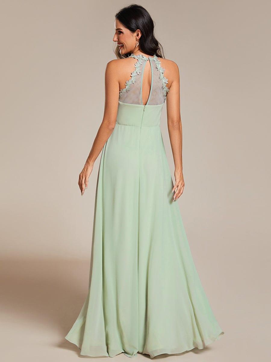 Special Pleated Chiffon A-Line Sleeveless Bridesmaid Dress