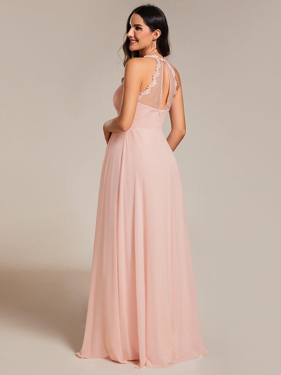 Special Pleated Chiffon A-Line Sleeveless Bridesmaid Dress