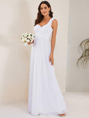 Lovely Chiffon One-Shoulder Maxi A-Line Bridesmaid Dresses